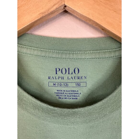 Polo Ralph Lauren Kids Short Sleeve Green Crew Neck T-Shirt Medium (10-12) - Picture 3 of 7